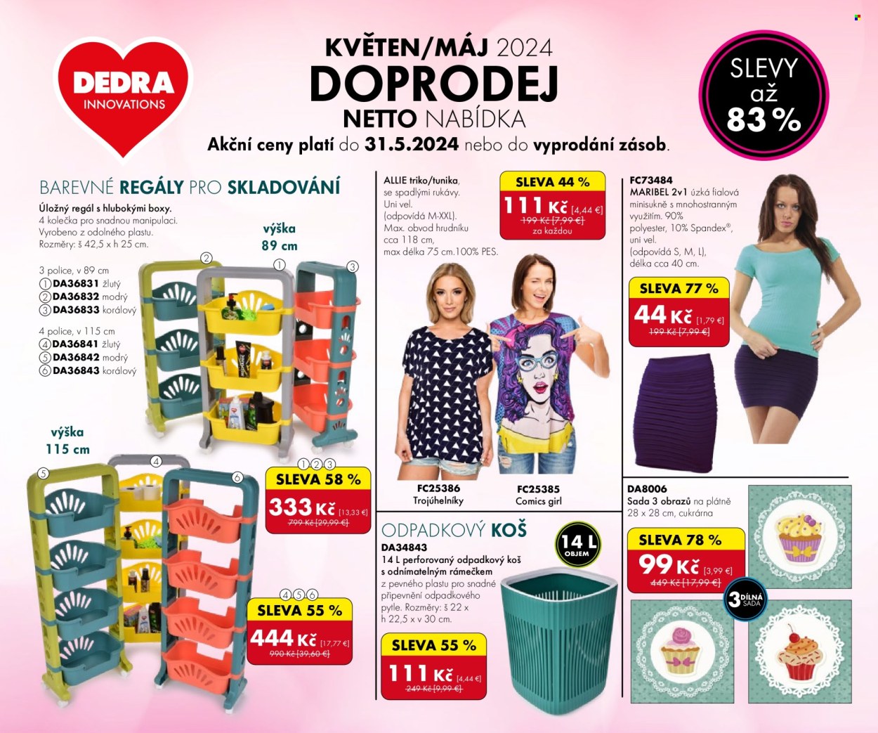 Leták Dedra - 19.4.2024 - 31.5.2024. Strana 1