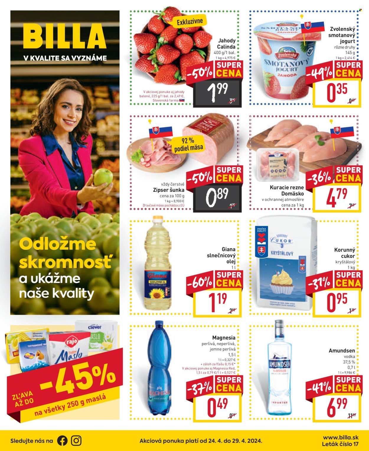 Leták Billa - 24.4.2024 - 29.4.2024. Strana 1