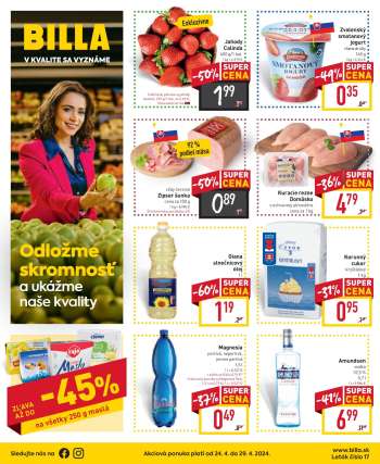 Leták Billa - 24.4.2024 - 29.4.2024.