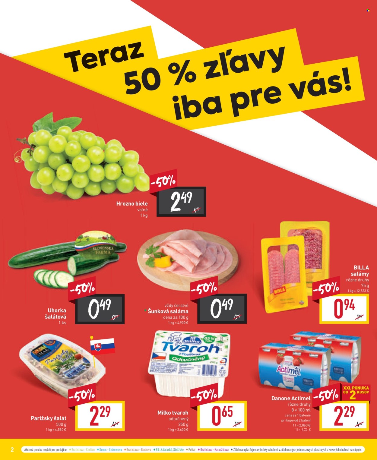 Leták Billa - 24.4.2024 - 29.4.2024. Strana 2