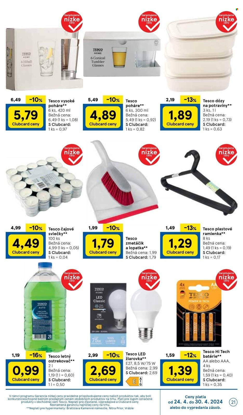 Leták TESCO - 24.4.2024 - 30.4.2024. Strana 21