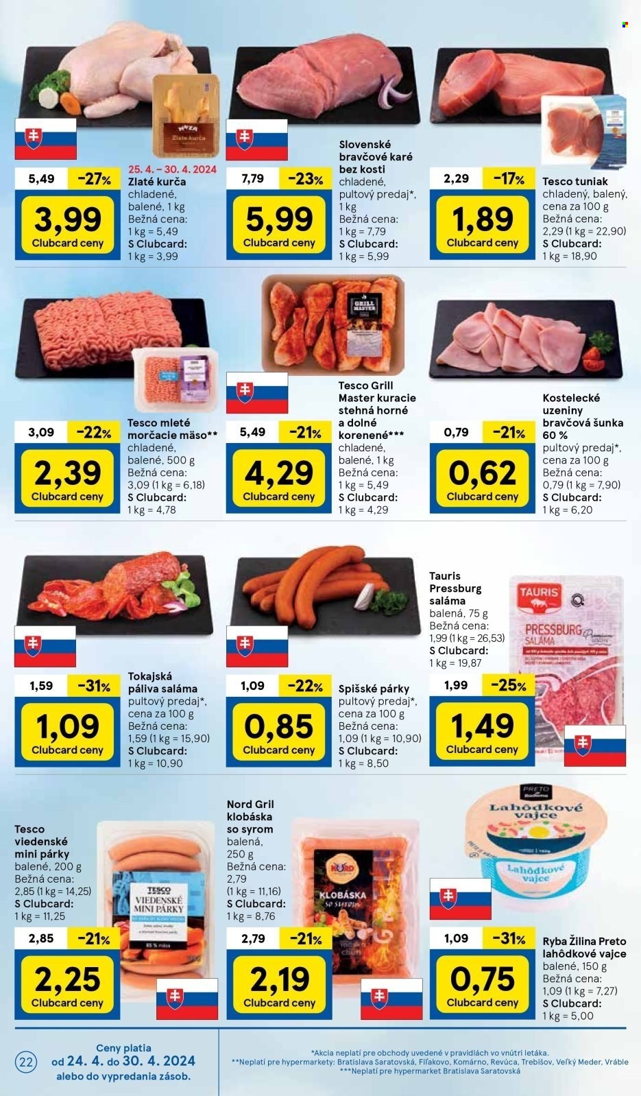 Leták TESCO - 24.4.2024 - 30.4.2024. Strana 22
