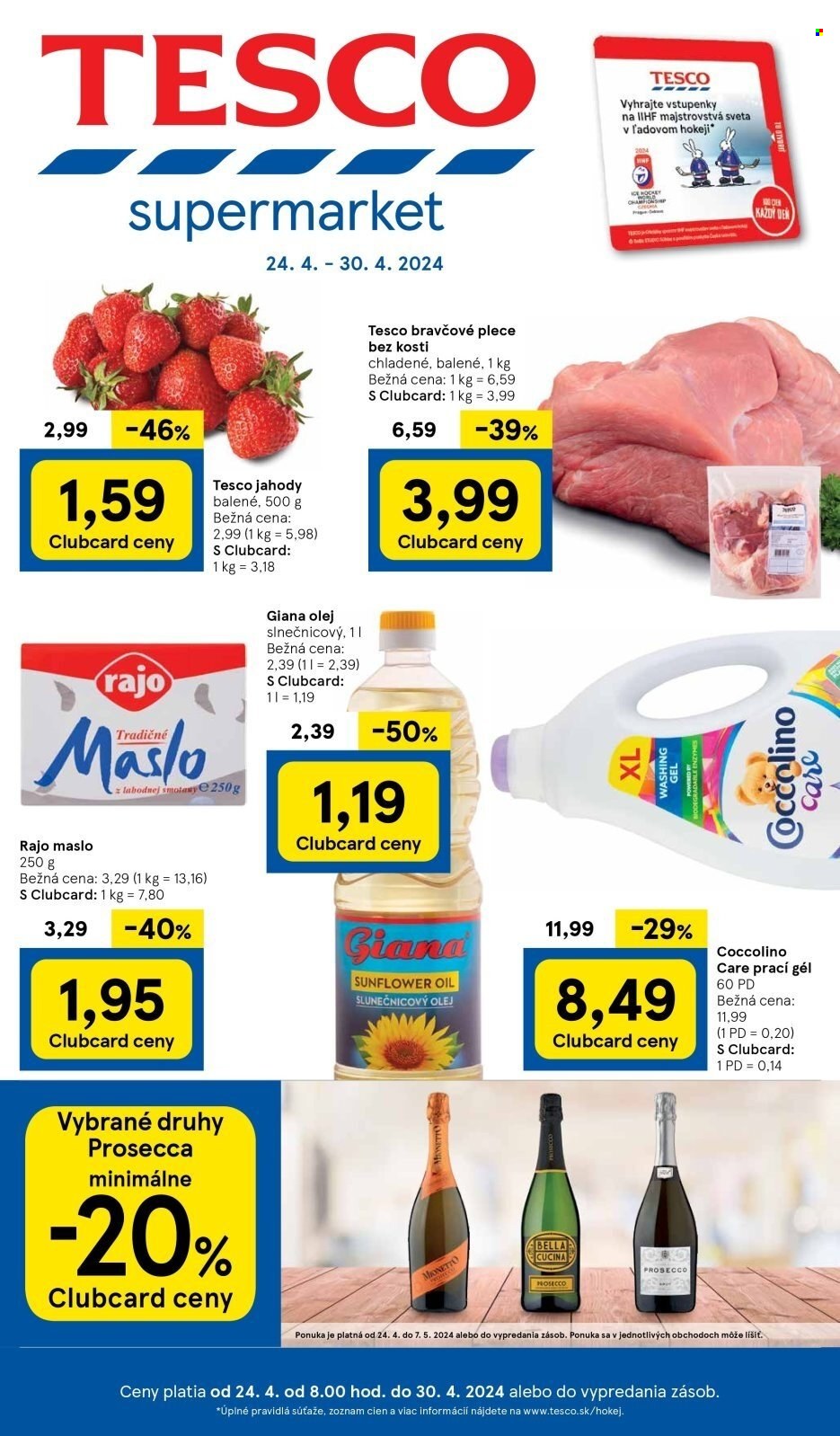 Leták TESCO supermarket - 24.4.2024 - 30.4.2024. Strana 1