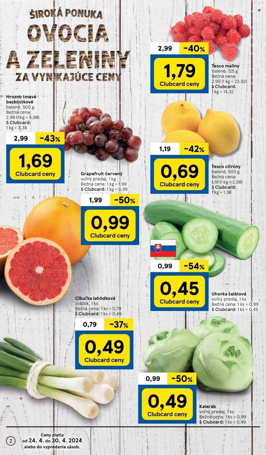 Leták TESCO supermarket - 24.4.2024 - 30.4.2024. Strana 2