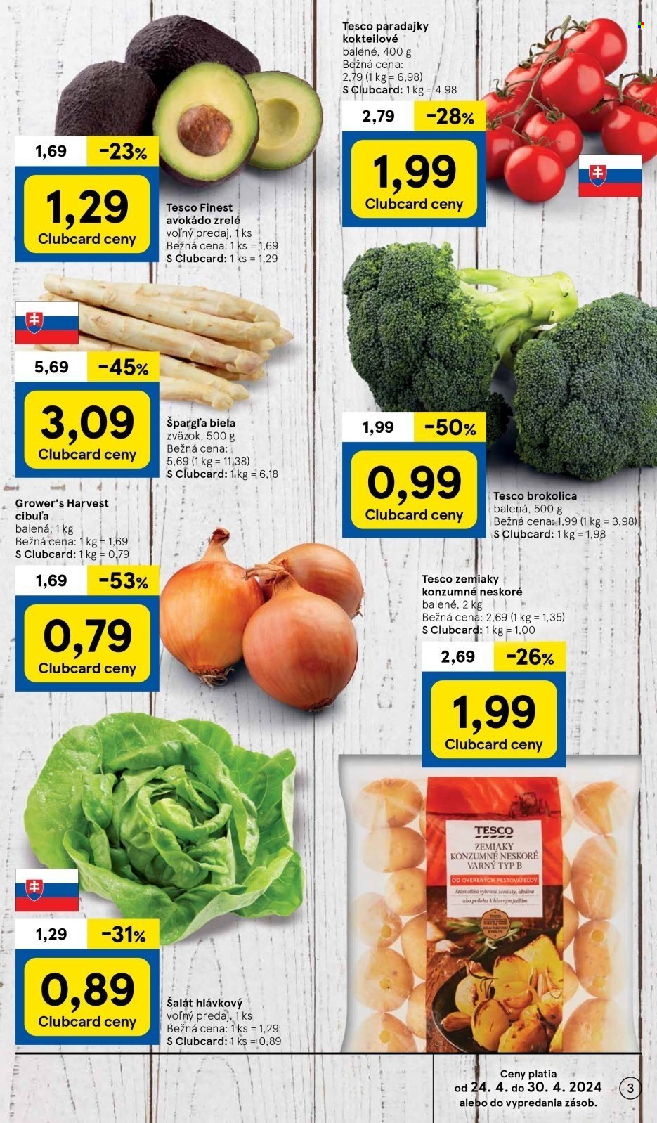 Leták TESCO supermarket - 24.4.2024 - 30.4.2024. Strana 3