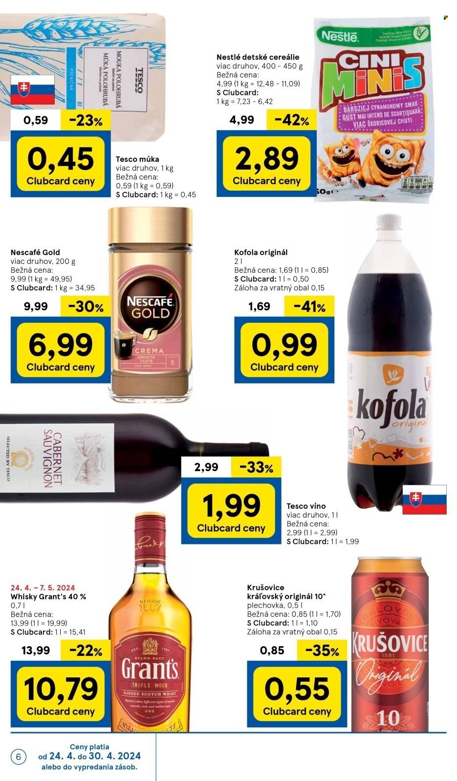 Leták TESCO supermarket - 24.4.2024 - 30.4.2024. Strana 6