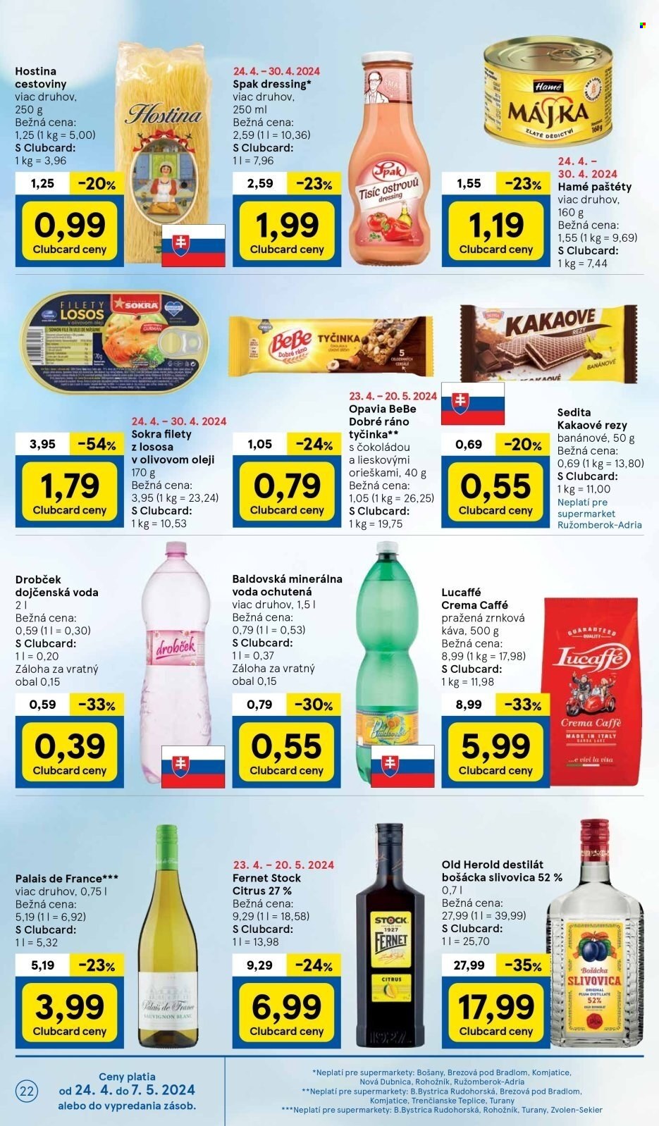 Leták TESCO supermarket - 24.4.2024 - 30.4.2024. Strana 22