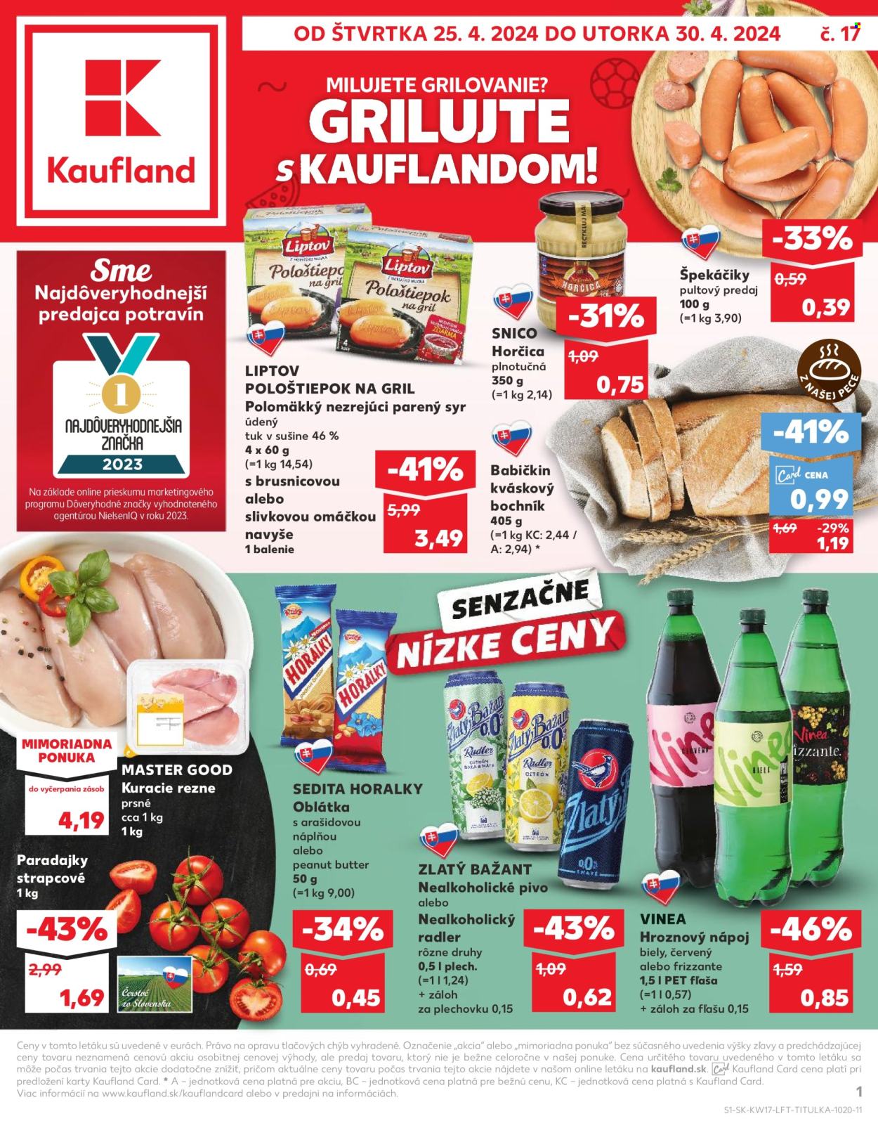 Leták Kaufland - 25.4.2024 - 30.4.2024. Strana 1
