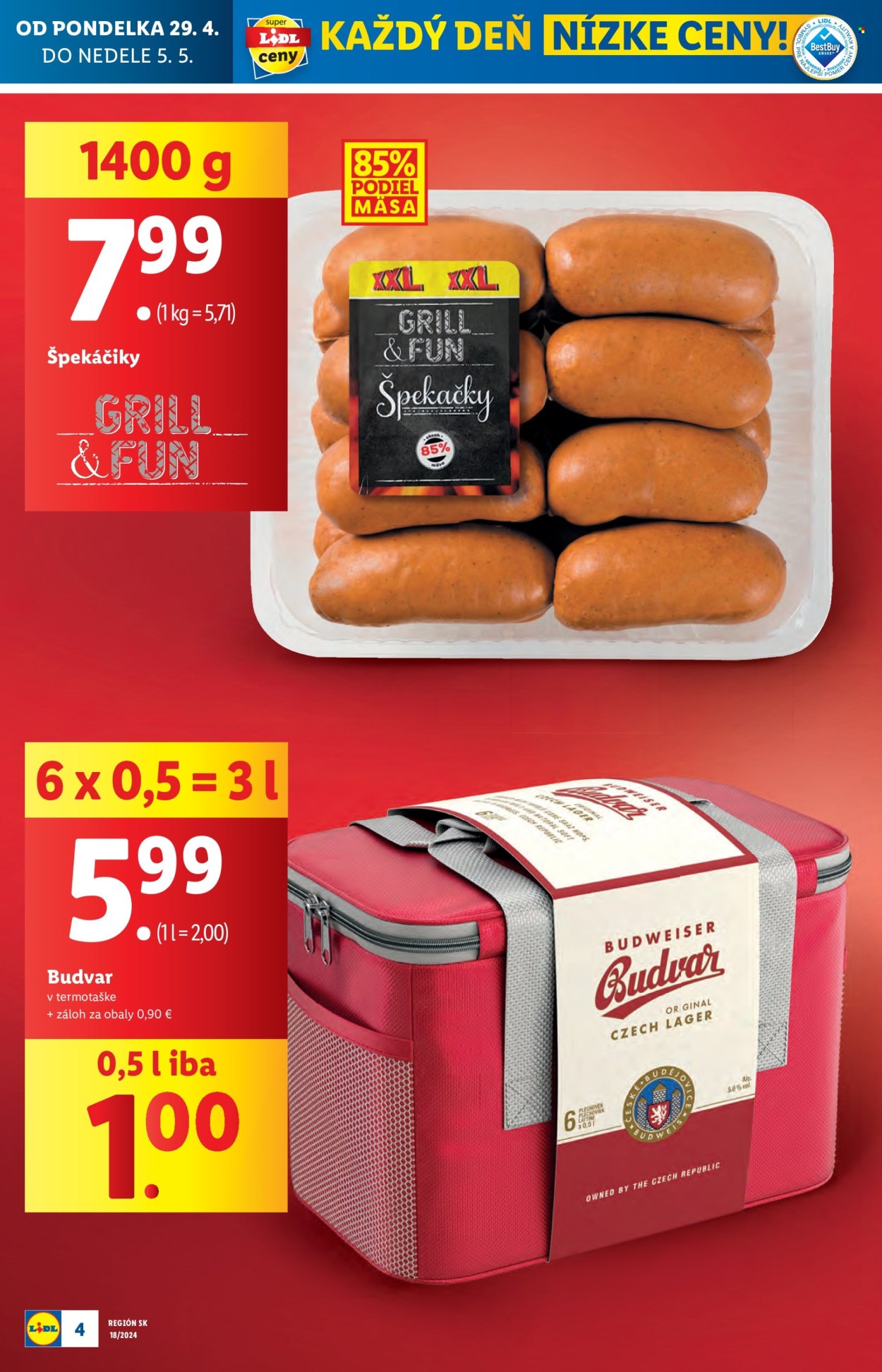 Leták Lidl - 29.4.2024 - 5.5.2024. Strana 4