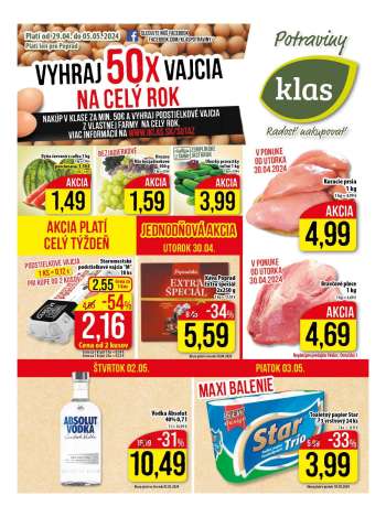 Leták Klas - 29.4.2024 - 5.5.2024.
