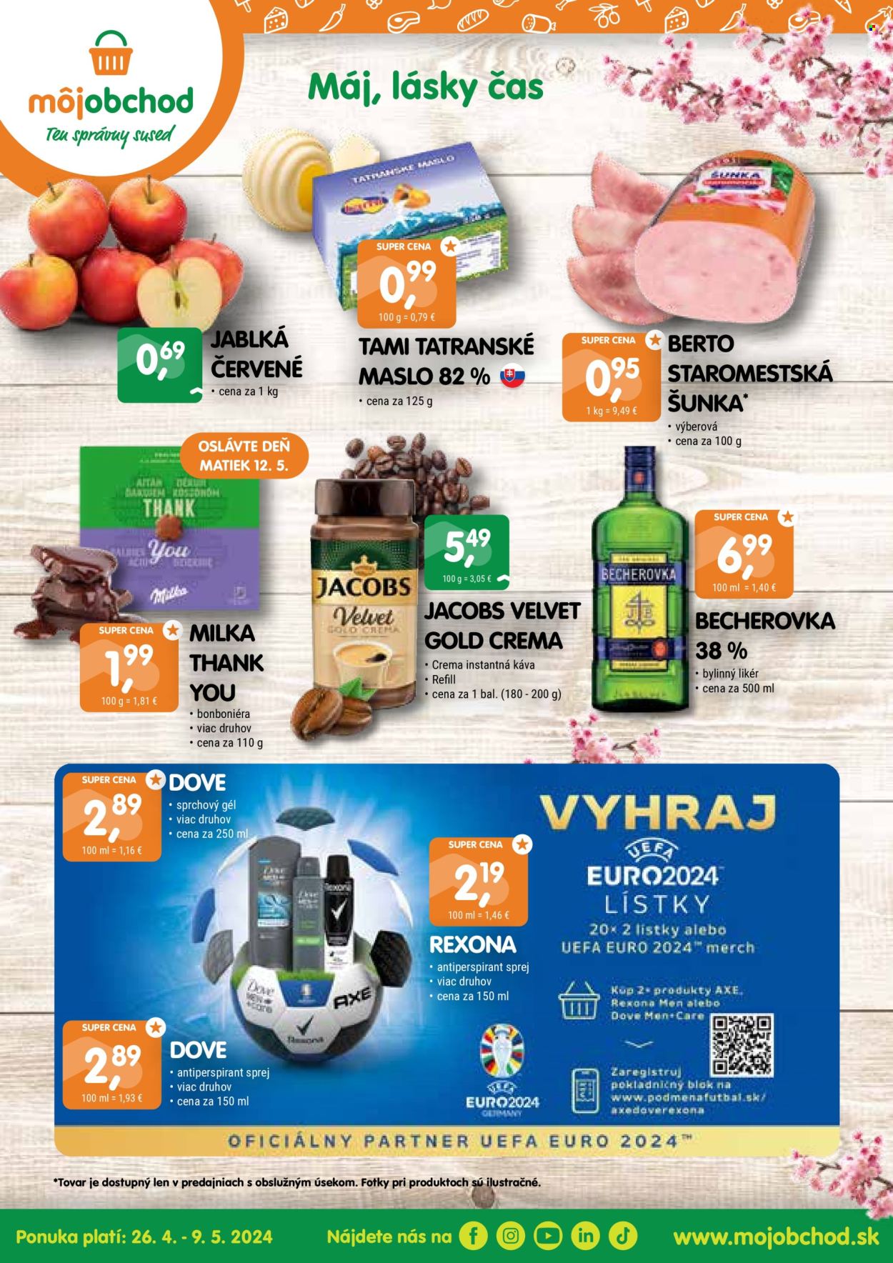 Leták Môj obchod - 26.4.2024 - 9.5.2024. Strana 1