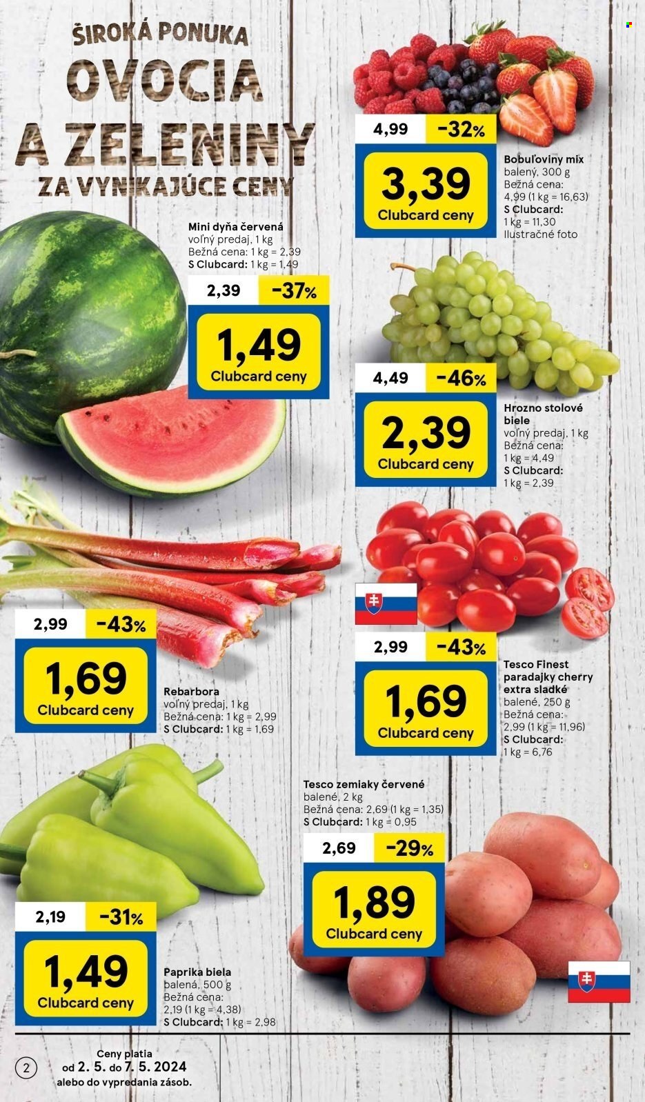 Leták TESCO - 2.5.2024 - 7.5.2024. Strana 2