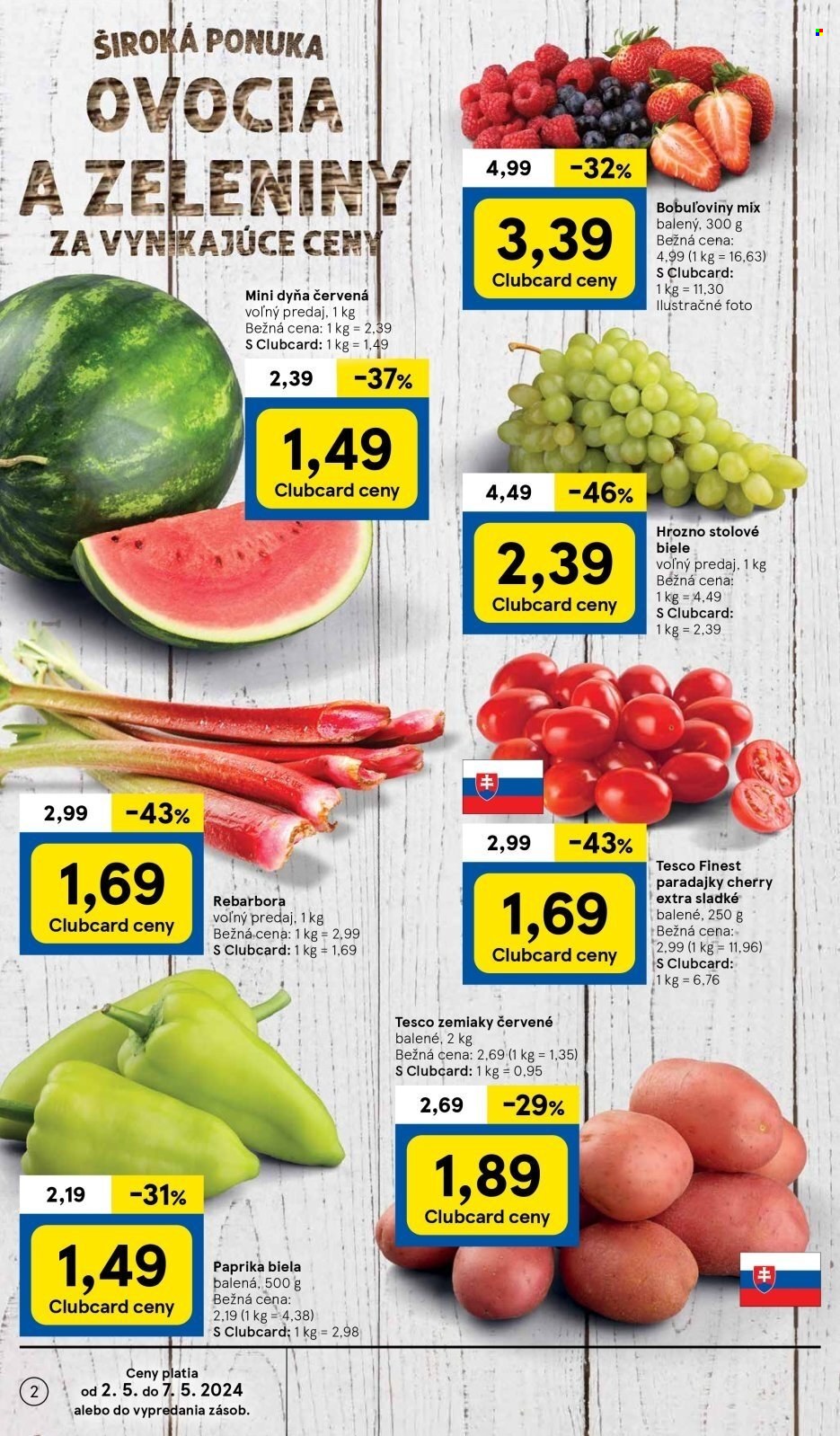 Leták TESCO supermarket - 2.5.2024 - 7.5.2024. Strana 2