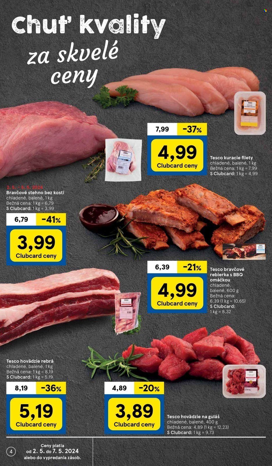 Leták TESCO supermarket - 2.5.2024 - 7.5.2024. Strana 4