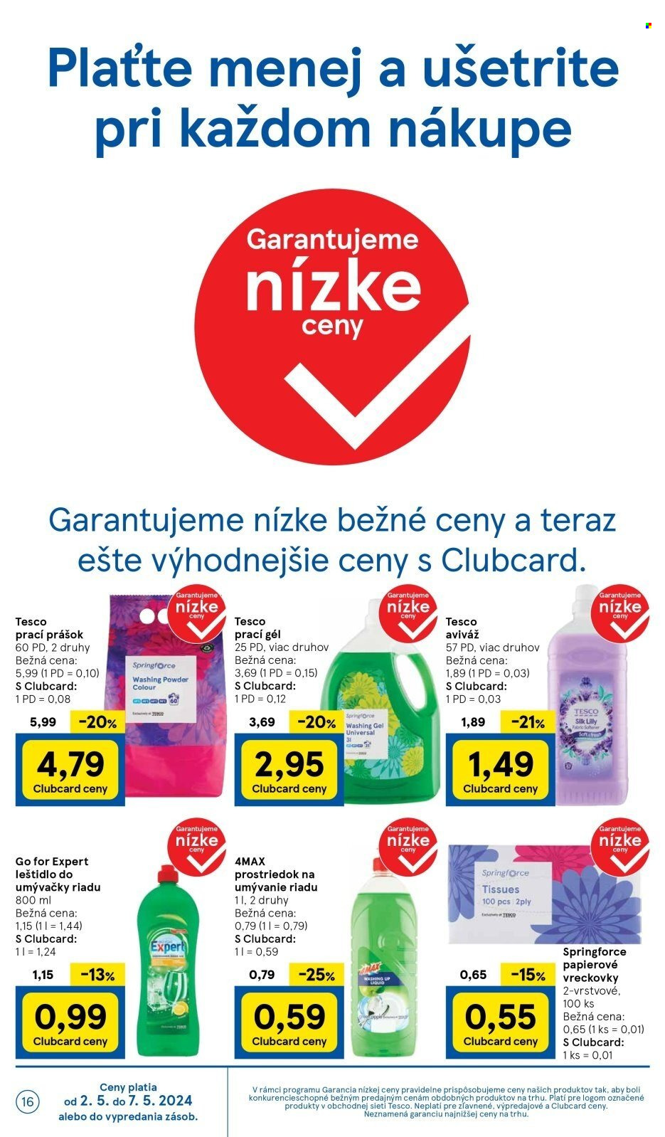 Leták TESCO supermarket - 2.5.2024 - 7.5.2024. Strana 16