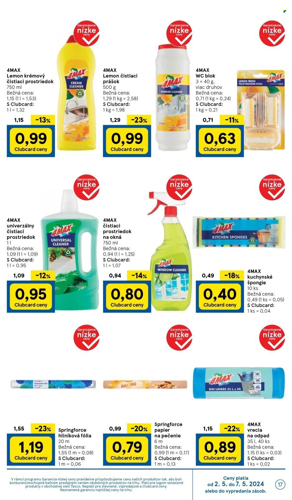Leták TESCO supermarket - 2.5.2024 - 7.5.2024. Strana 17