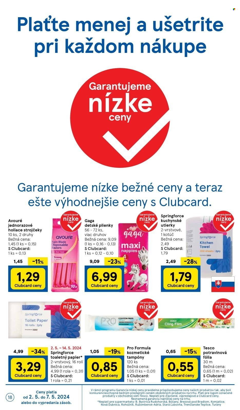 Leták TESCO supermarket - 2.5.2024 - 7.5.2024. Strana 18
