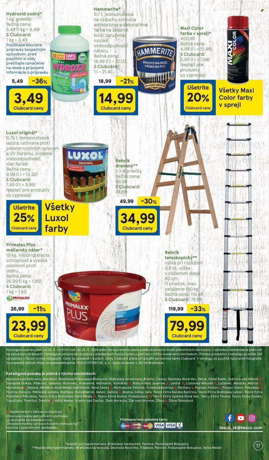 Leták TESCO - 30.4.2024 - 28.5.2024. Strana 17