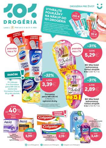 Leták 101 Drogerie - 2.5.2024 - 21.5.2024.