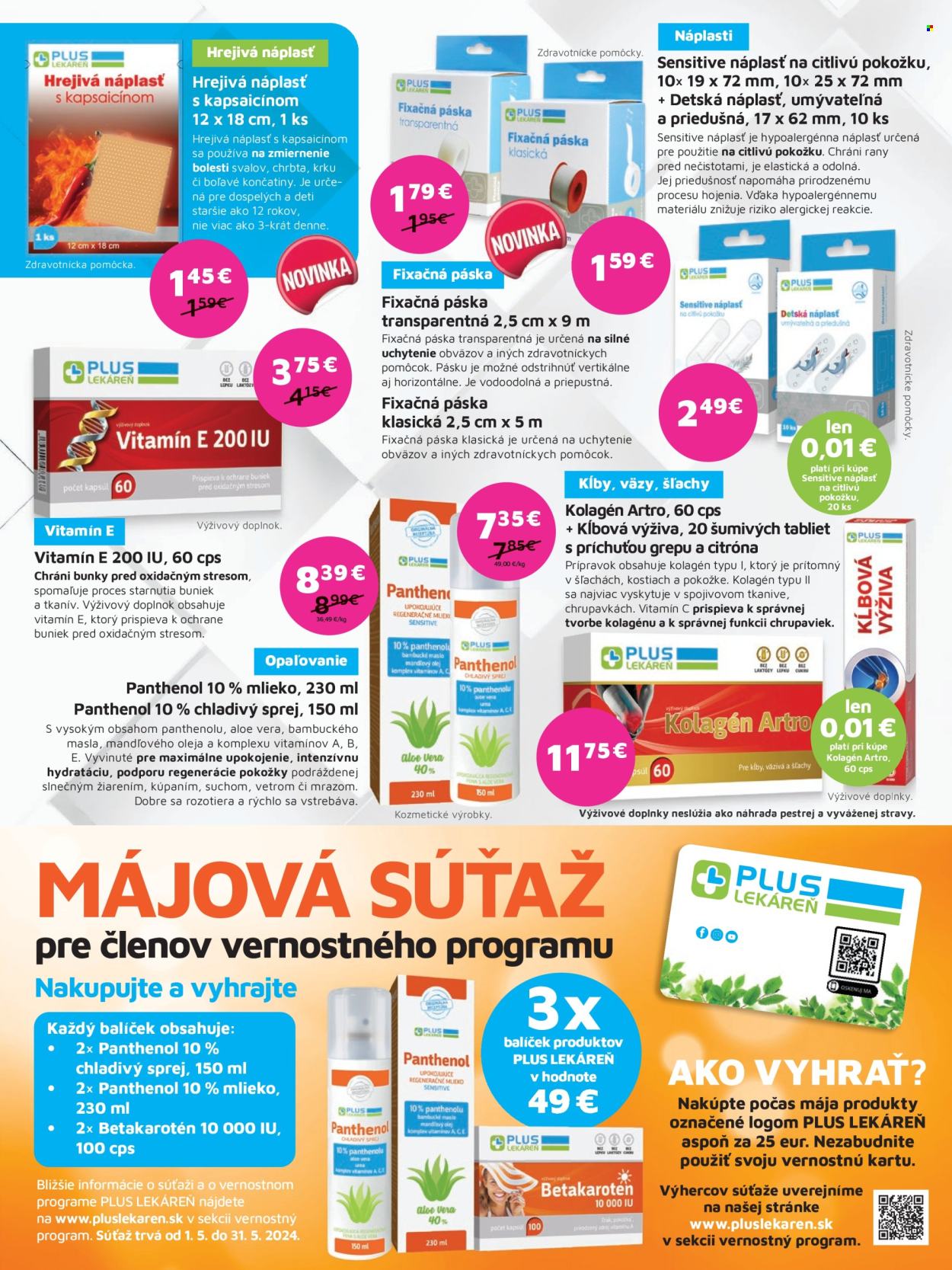 Leták Plus lekáreň - 1.5.2024 - 31.5.2024. Strana 8