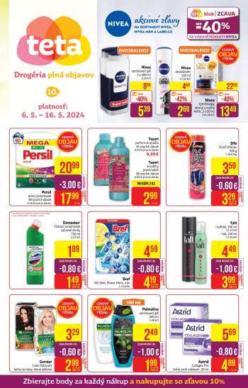 Leták Teta drogerie - 6.5.2024 - 16.5.2024.