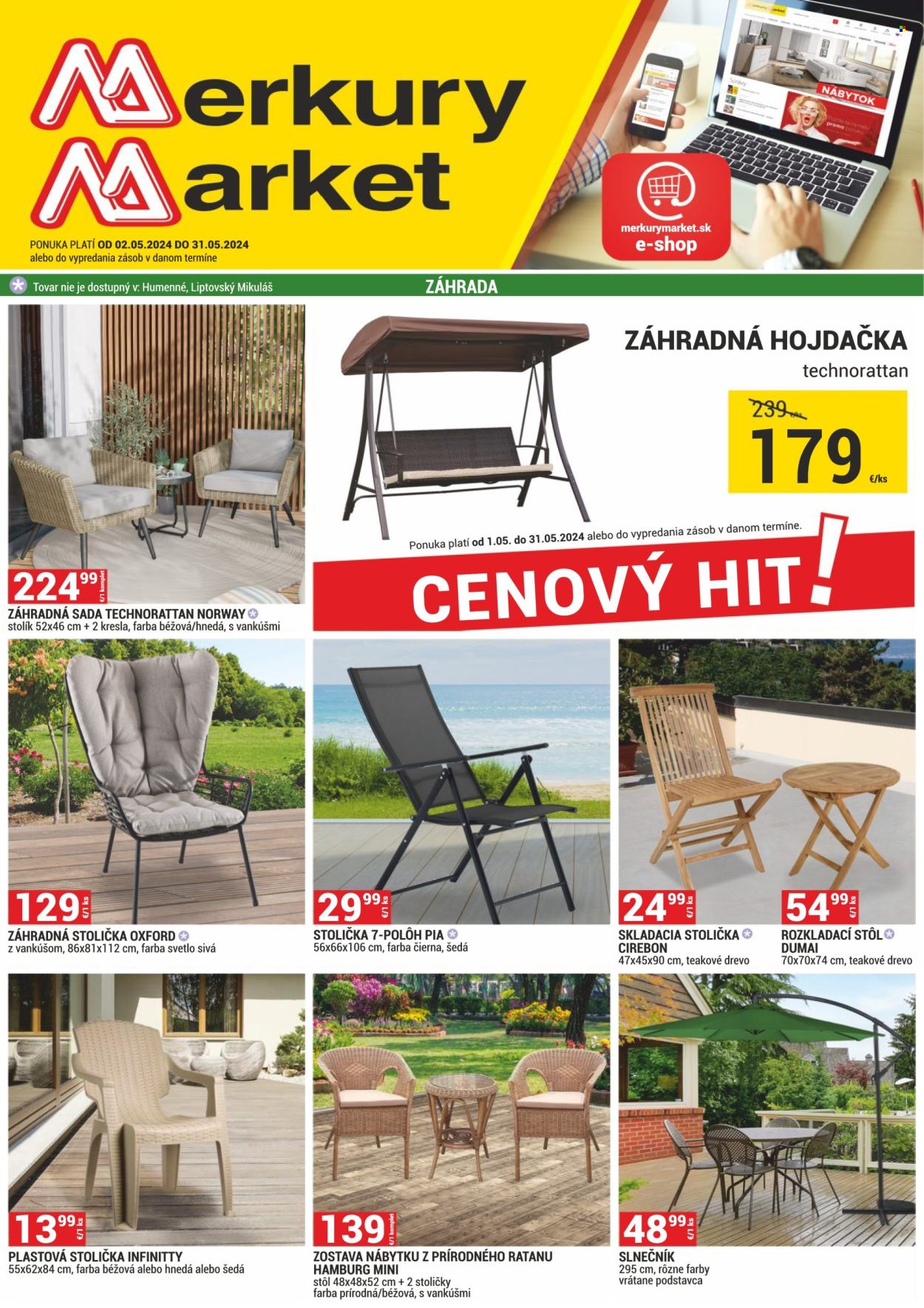 Leták Merkury Market - 2.5.2024 - 31.5.2024. Strana 1