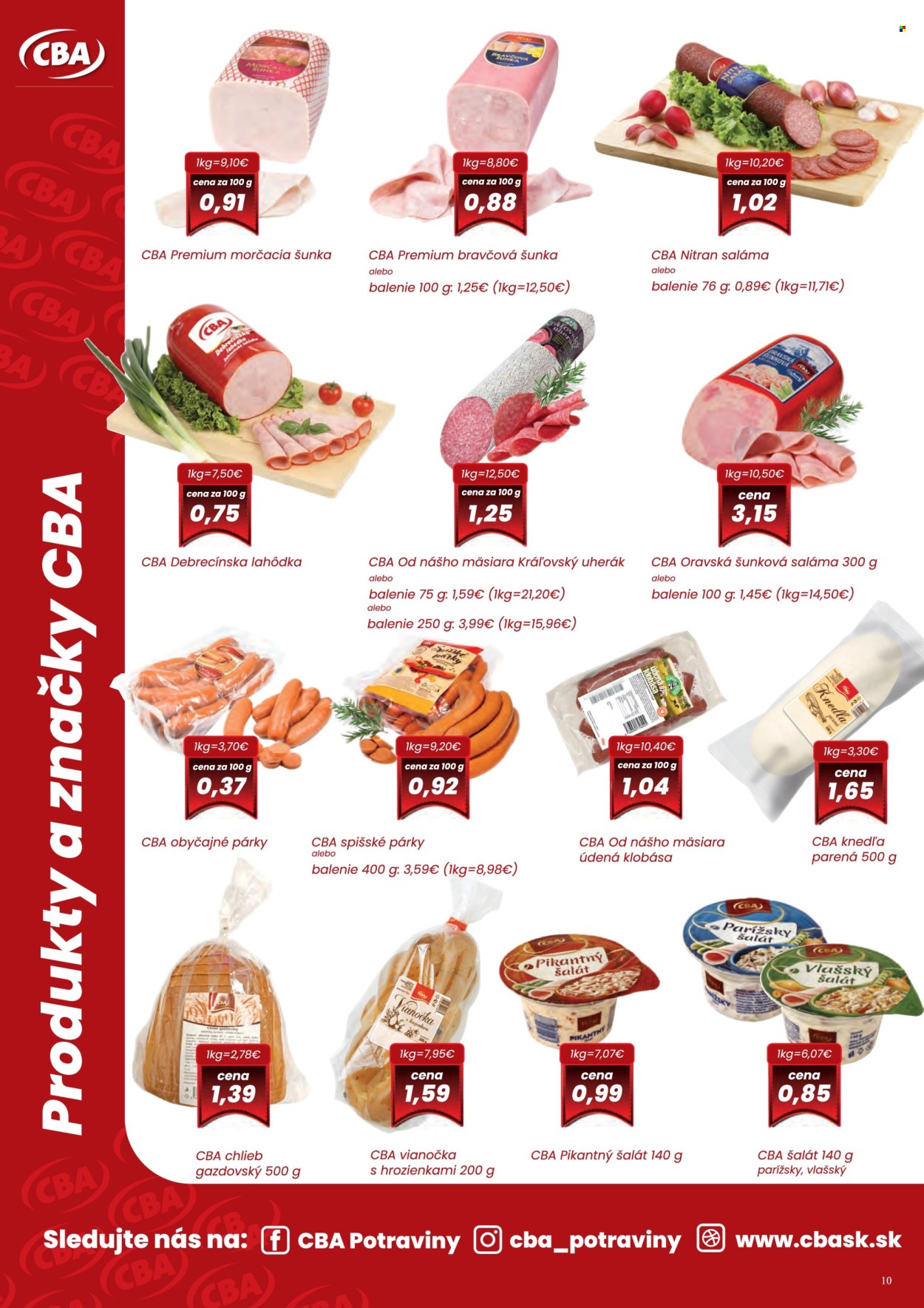 Leták CBA Komfos - 2.5.2024 - 15.5.2024. Strana 10