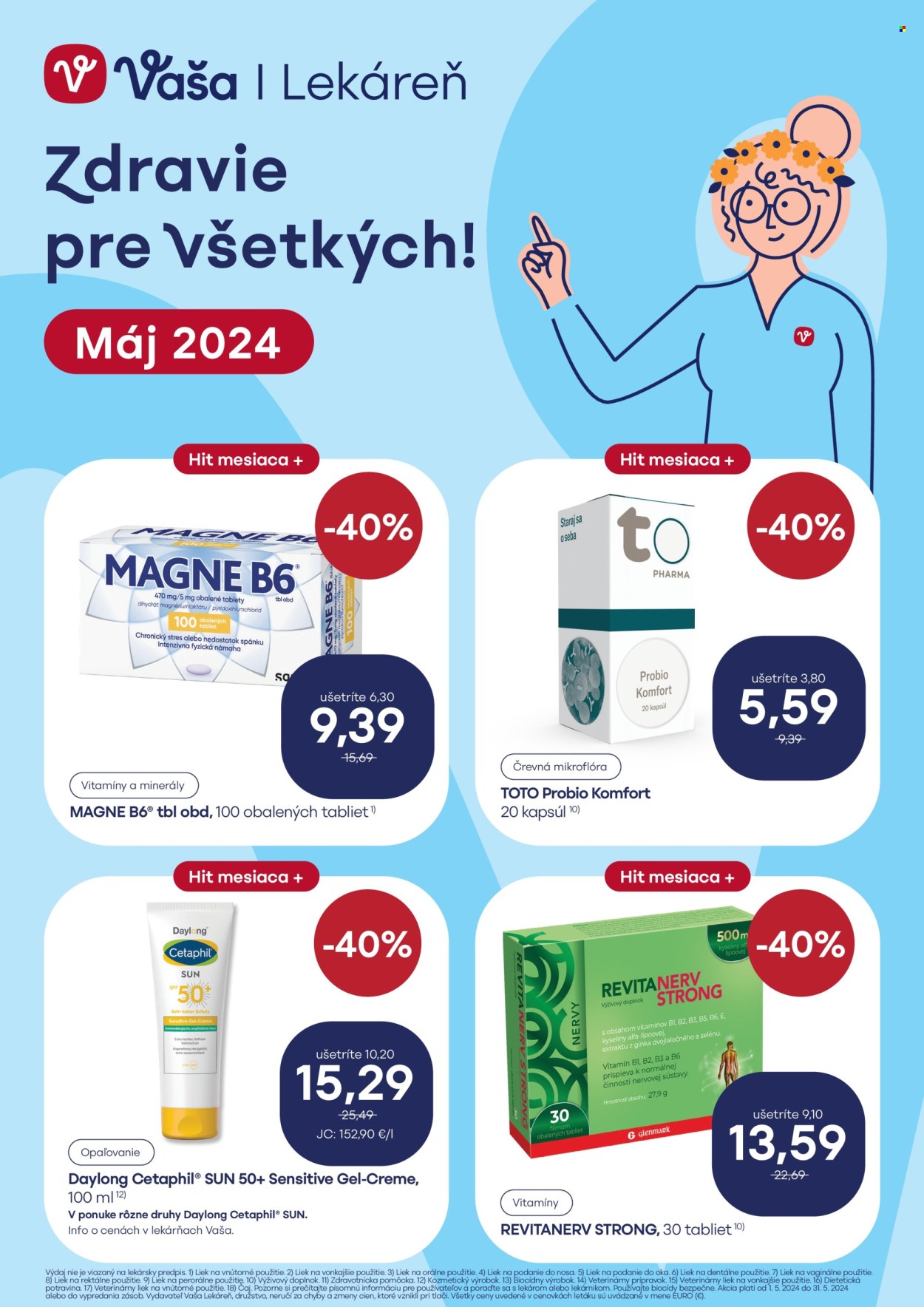 Leták Vaša lekáreň - 1.5.2024 - 31.5.2024. Strana 1