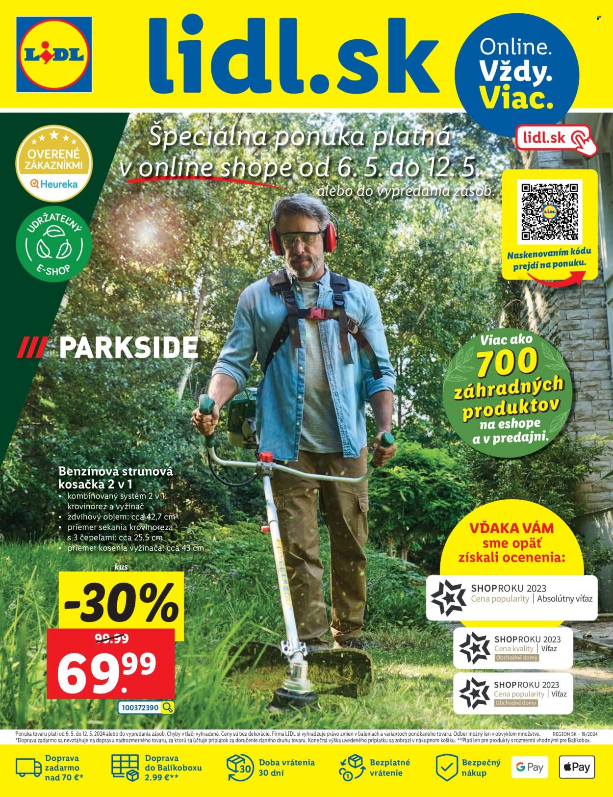 Leták Lidl - 6.5.2024 - 12.5.2024. Strana 1