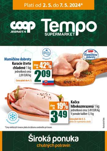 Leták COOP Jednota - 2.5.2024 - 7.5.2024.