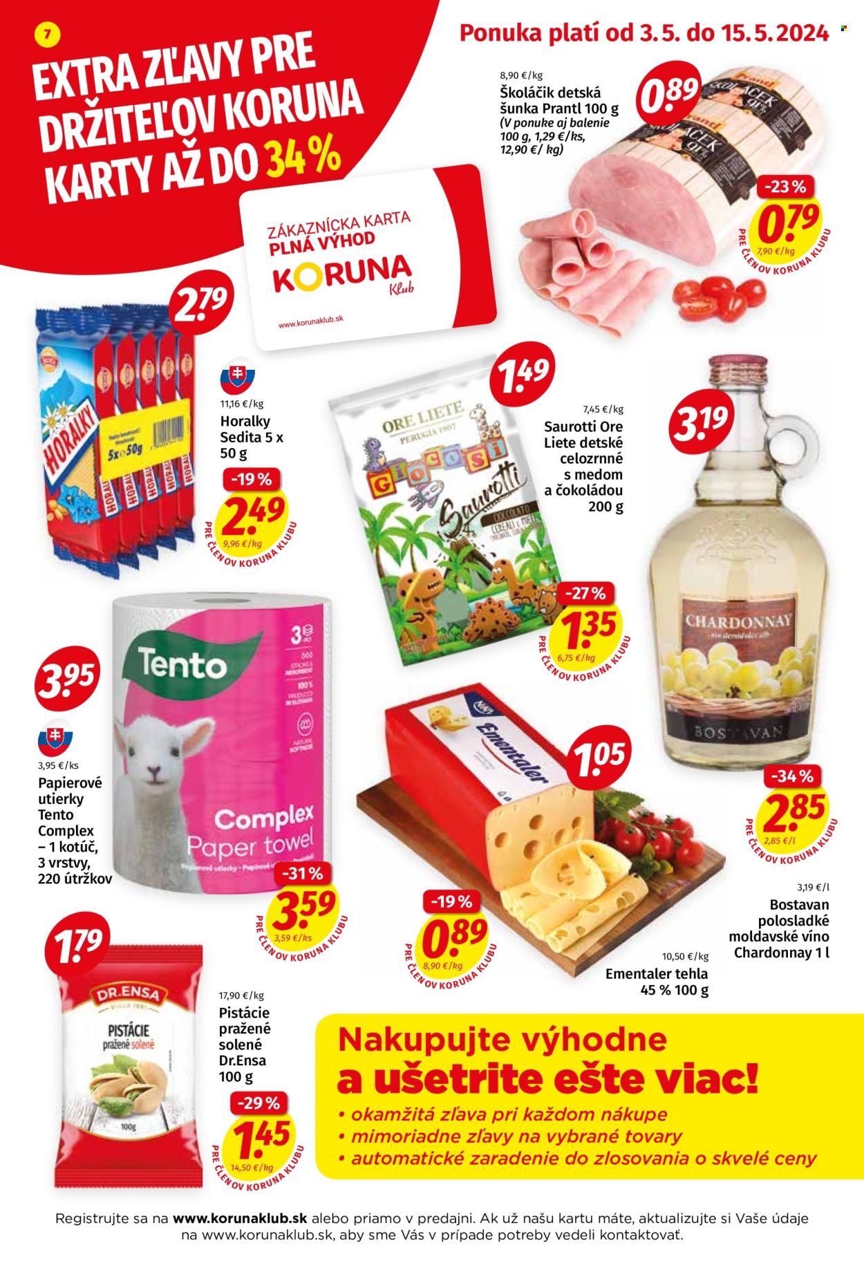 Leták Potraviny KORUNA - 3.5.2024 - 15.5.2024. Strana 7