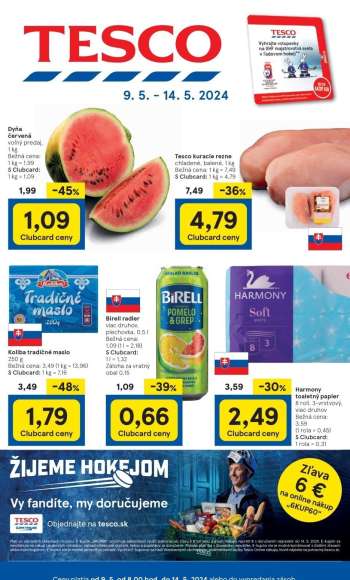 Leták TESCO - 9.5.2024 - 14.5.2024.