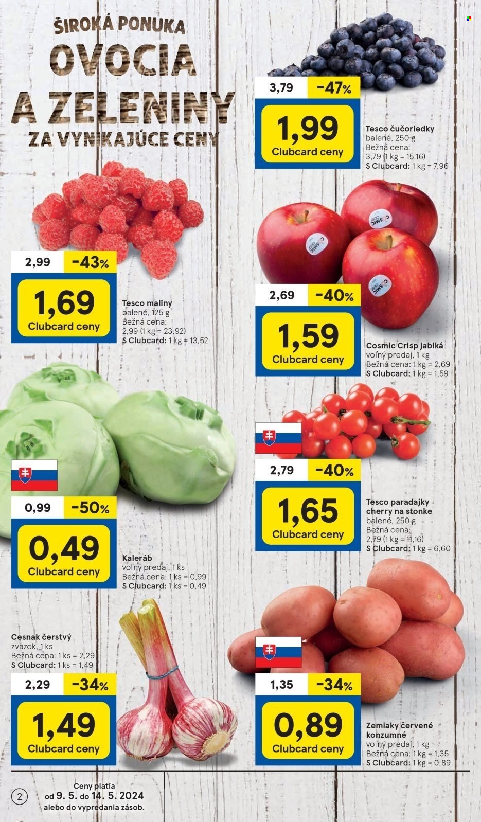 Leták TESCO supermarket - 9.5.2024 - 14.5.2024. Strana 2