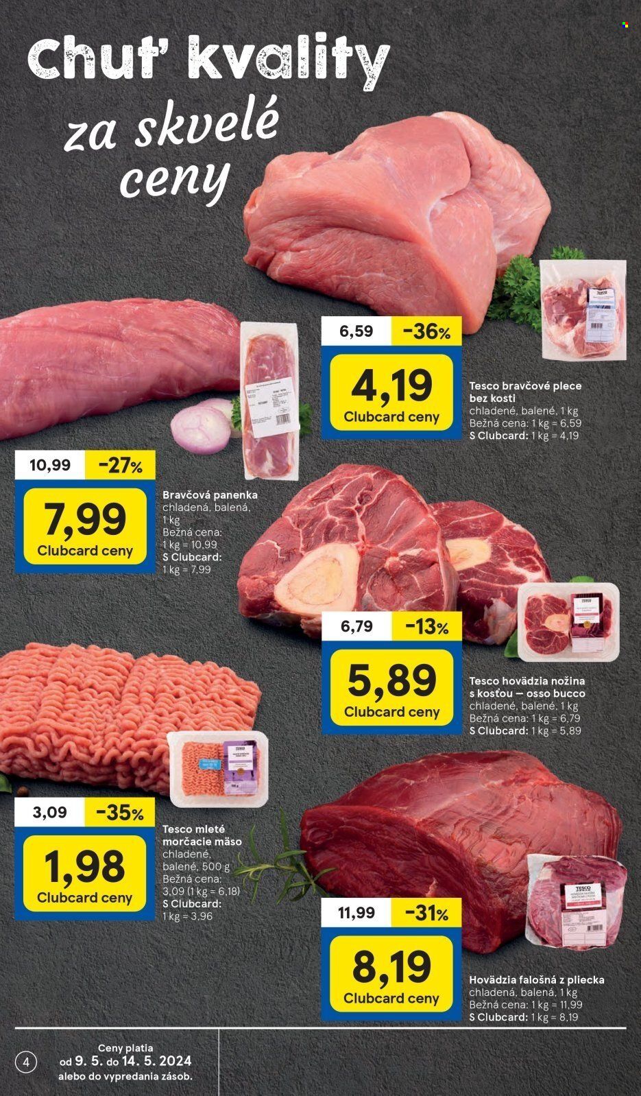 Leták TESCO supermarket - 9.5.2024 - 14.5.2024. Strana 4