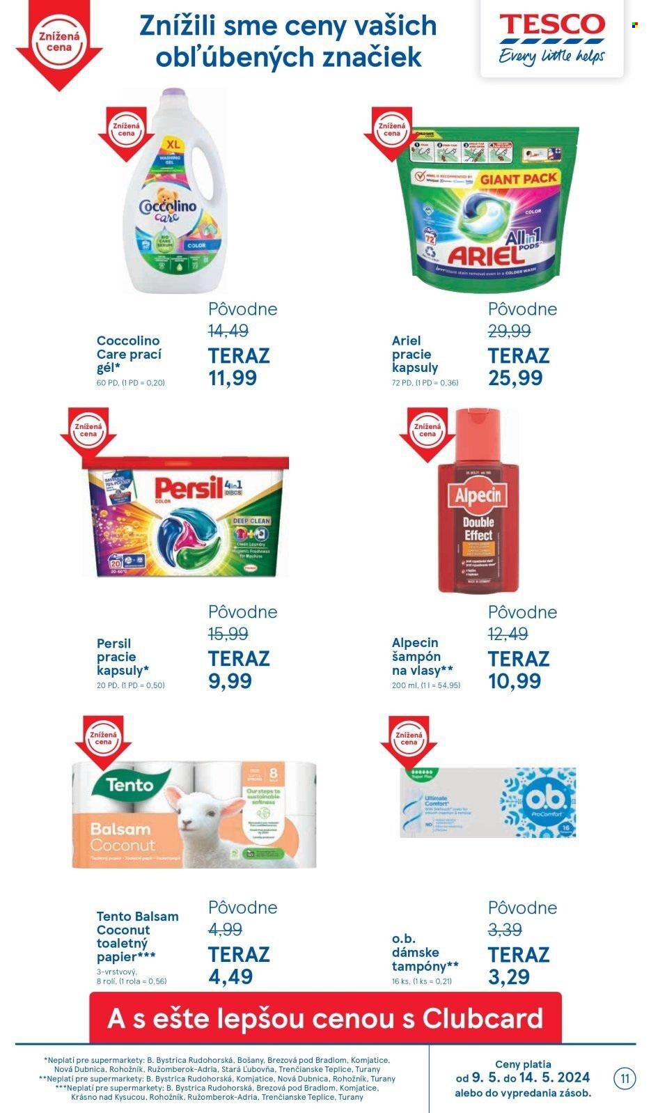 Leták TESCO supermarket - 9.5.2024 - 14.5.2024. Strana 11