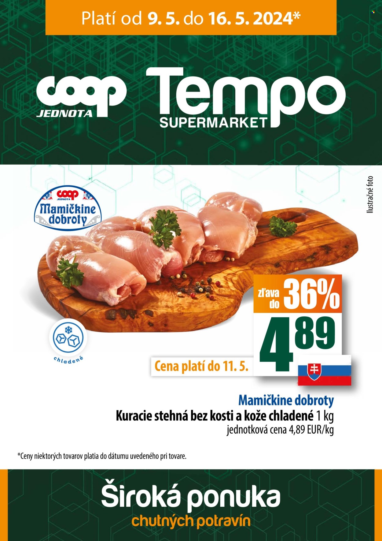 Leták COOP Jednota - 9.5.2024 - 16.5.2024. Strana 1