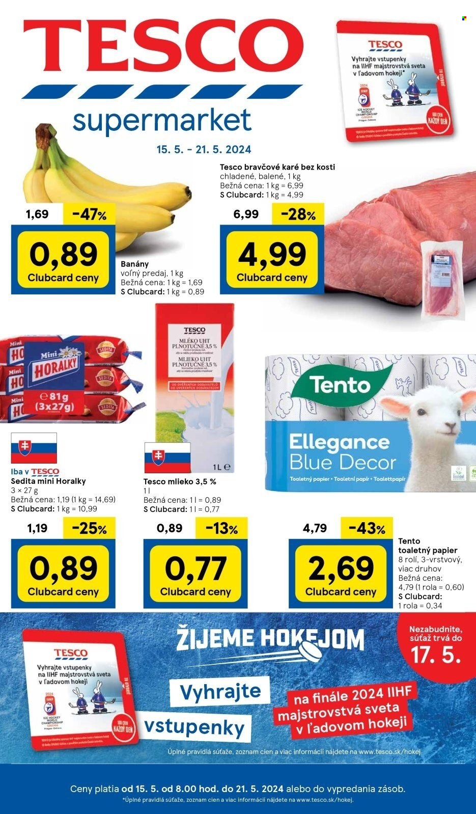 Leták TESCO supermarket - 15.5.2024 - 21.5.2024. Strana 1