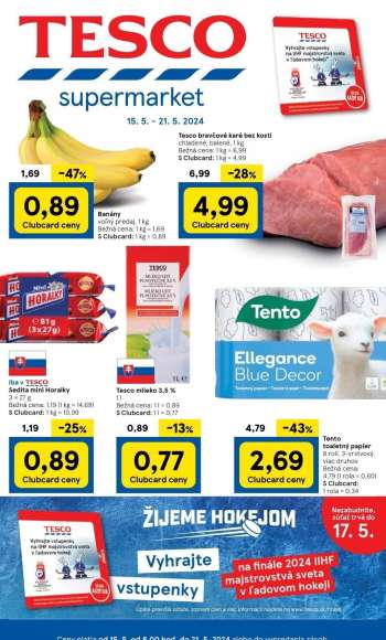 Leták TESCO supermarket - 15.5.2024 - 21.5.2024.