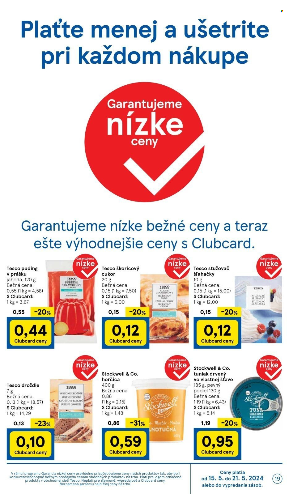 Leták TESCO supermarket - 15.5.2024 - 21.5.2024. Strana 19