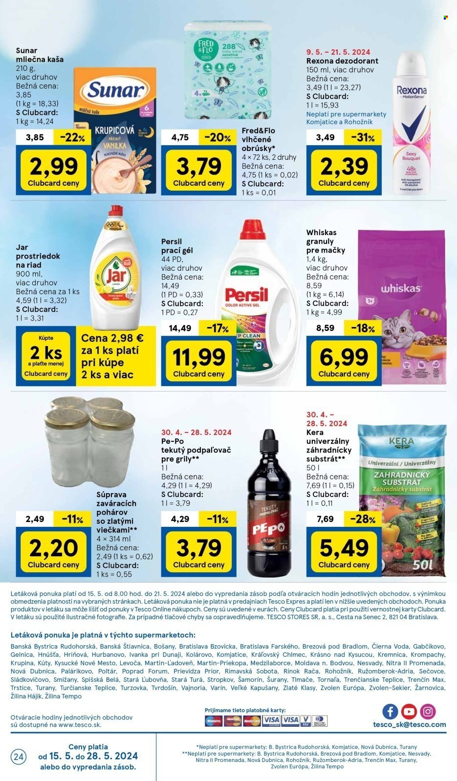 Leták TESCO supermarket - 15.5.2024 - 21.5.2024. Strana 24