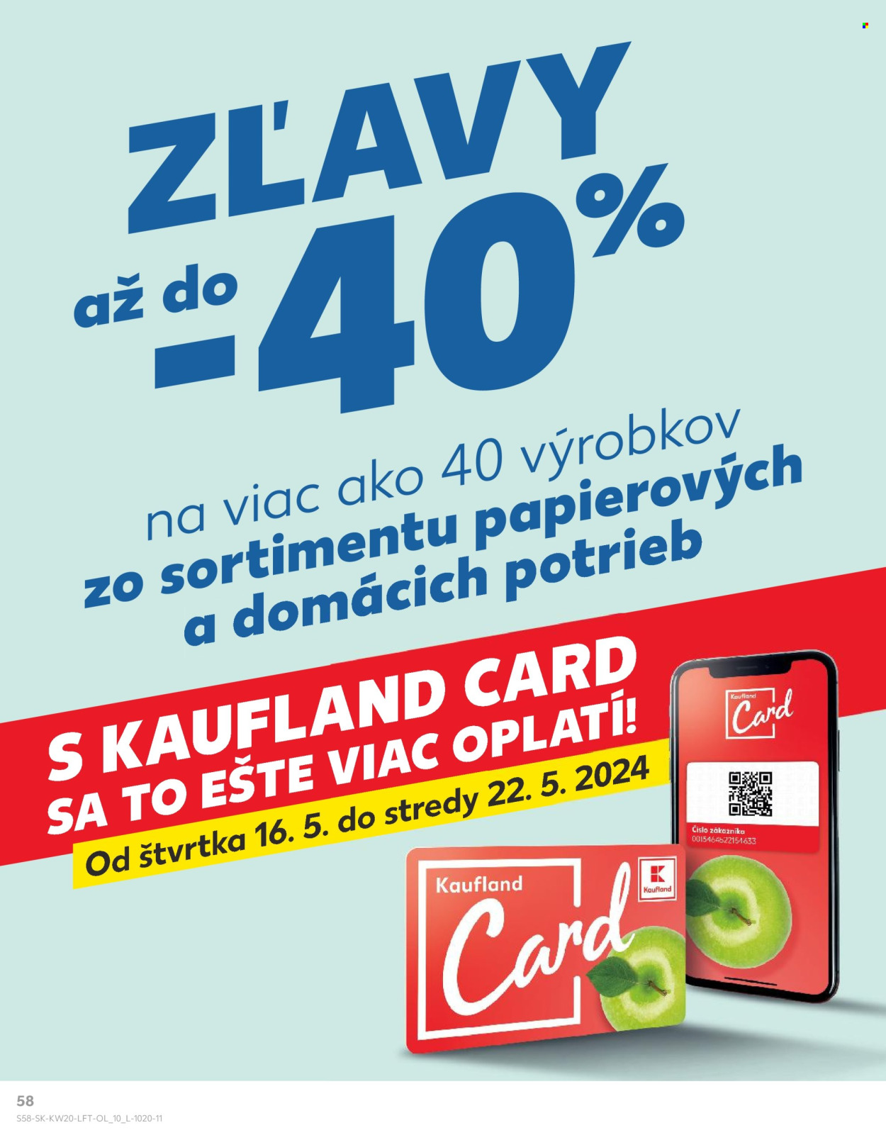 Leták Kaufland - 16.5.2024 - 22.5.2024. Strana 58