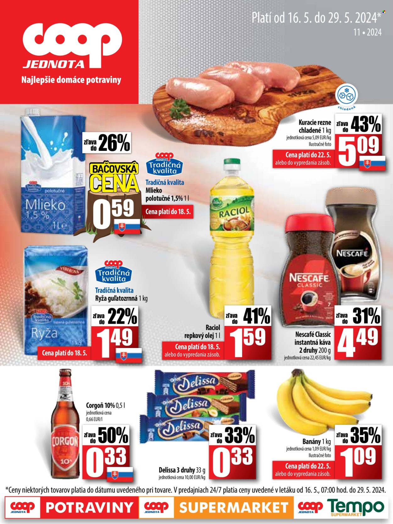 Leták COOP Jednota - 16.5.2024 - 29.5.2024. Strana 1