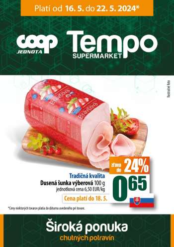 Leták COOP Jednota - 16.5.2024 - 22.5.2024.