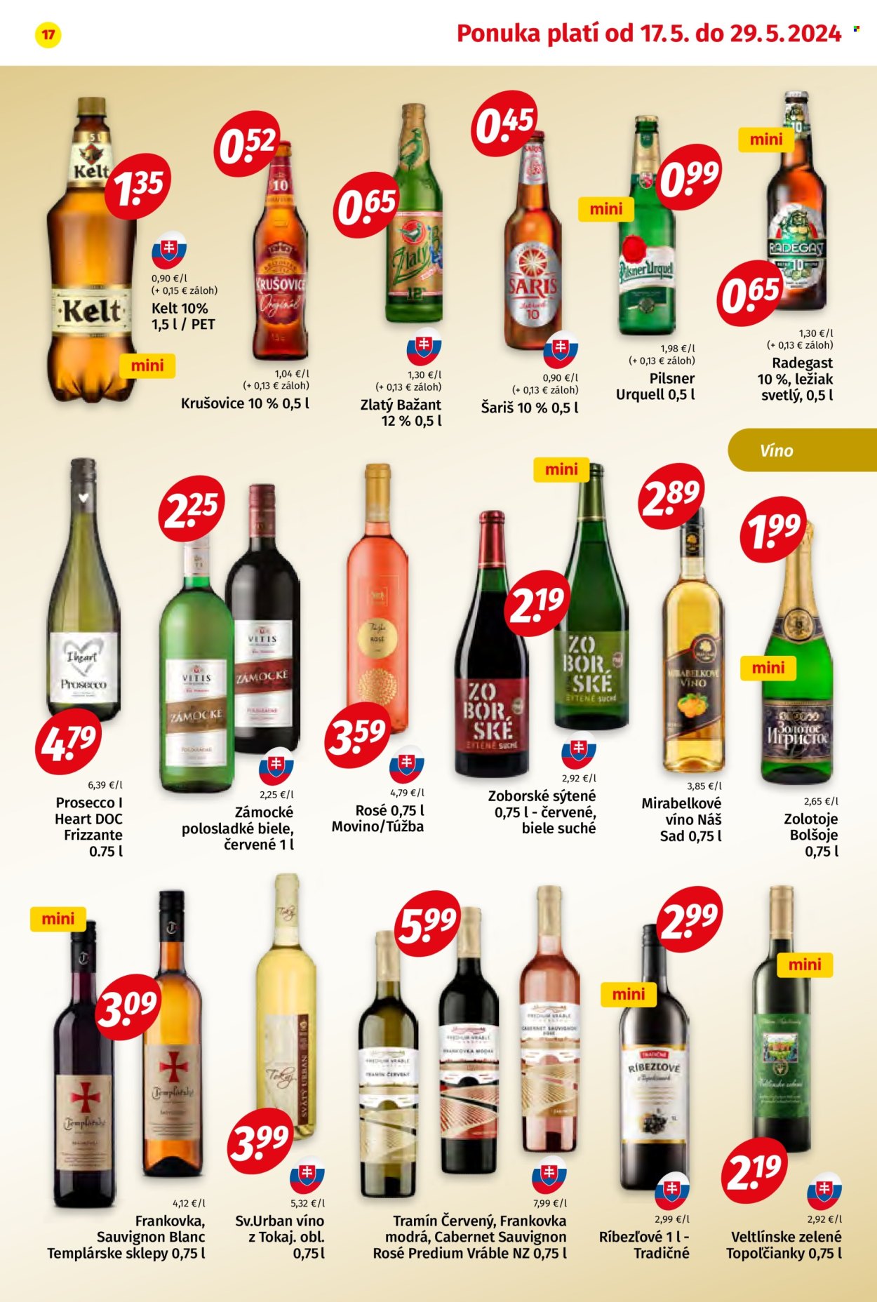 Leták Potraviny KORUNA - 17.5.2024 - 29.5.2024. Strana 17