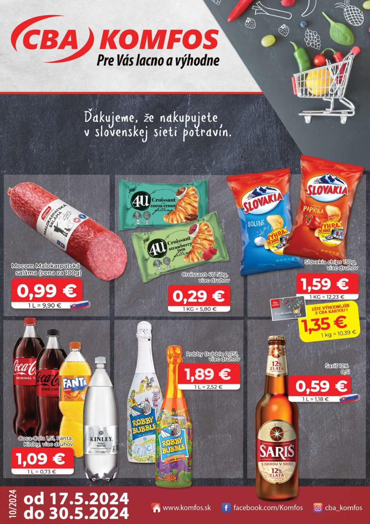 Leták CBA Komfos - 17.5.2024 - 30.5.2024. Strana 1