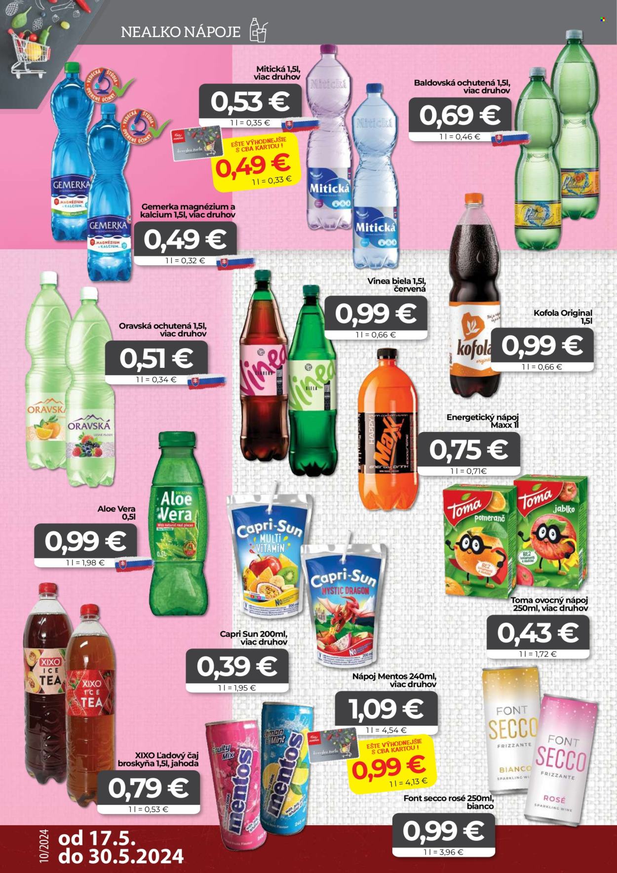 Leták CBA Komfos - 17.5.2024 - 30.5.2024. Strana 12