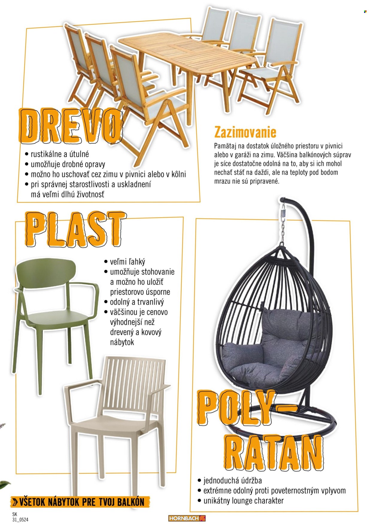 Leták Hornbach. Strana 31