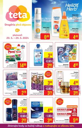 Leták Teta drogerie - 20.5.2024 - 29.5.2024.