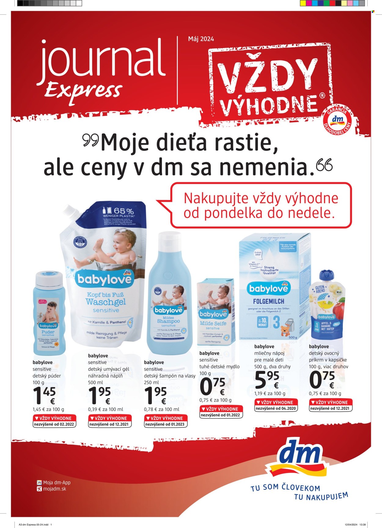 Leták dm drogerie - 1.5.2024 - 31.5.2024. Strana 1