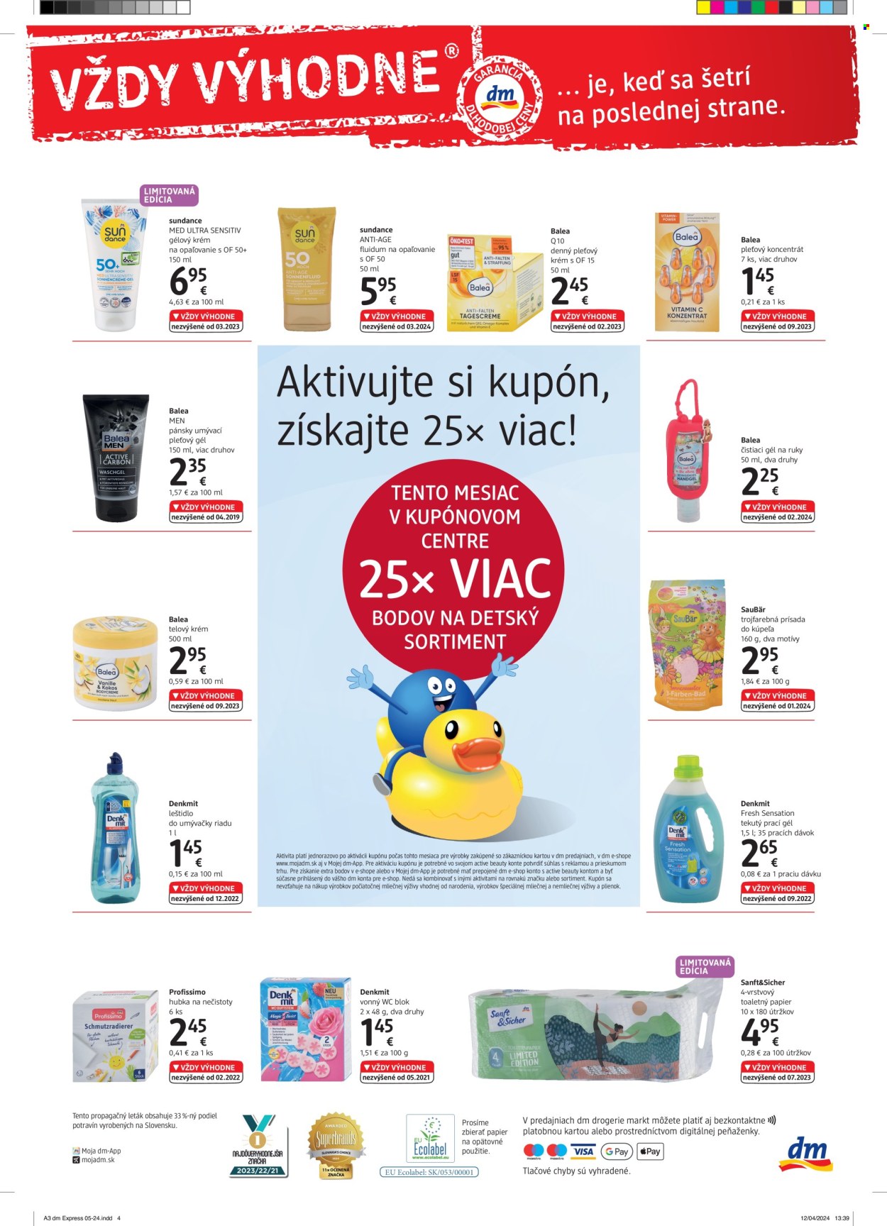 Leták dm drogerie - 1.5.2024 - 31.5.2024. Strana 4